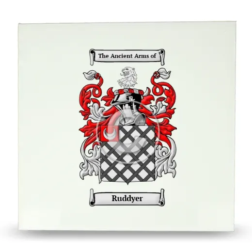 Ruddyer Large Ceramic Tile with Coat of Arms