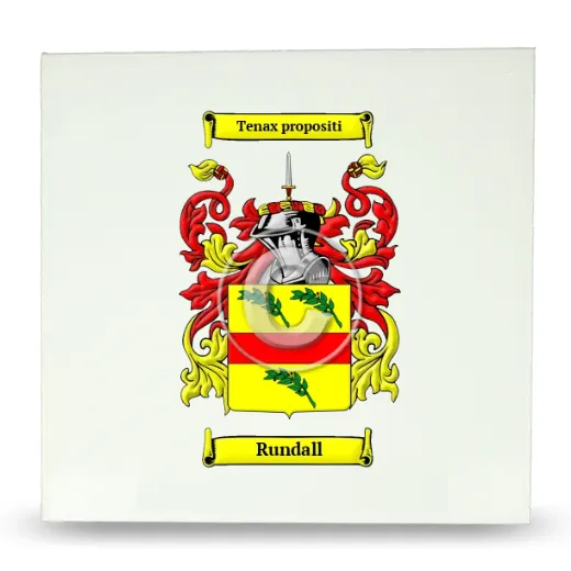 Rundall Large Ceramic Tile with Coat of Arms