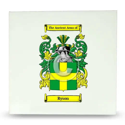 Ryson Large Ceramic Tile with Coat of Arms