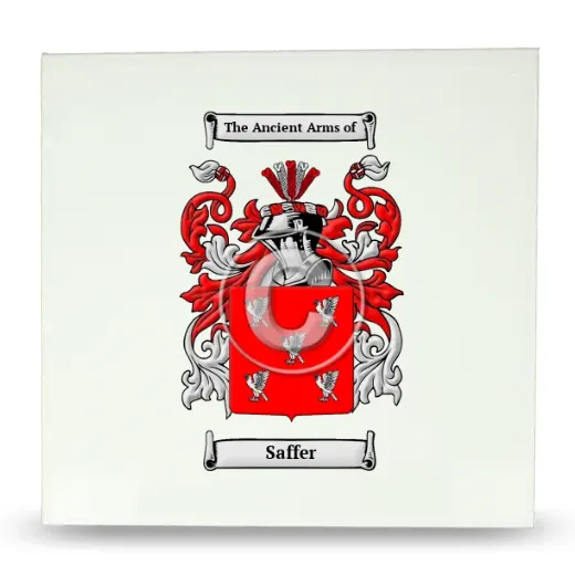 Saffer Large Ceramic Tile with Coat of Arms
