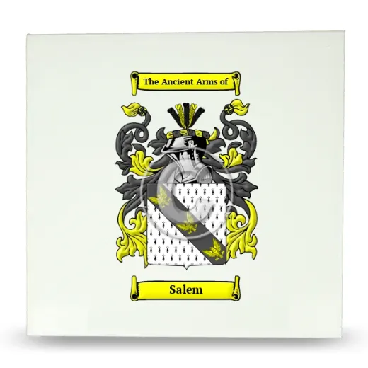 Salem Large Ceramic Tile with Coat of Arms