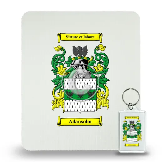 Ailansolm Mouse Pad and Keychain Combo Package