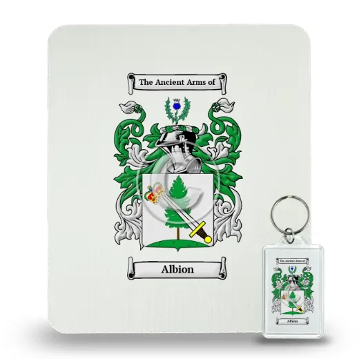 Albion Mouse Pad and Keychain Combo Package