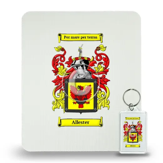 Allester Mouse Pad and Keychain Combo Package