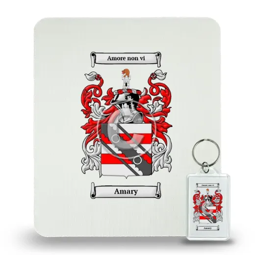 Amary Mouse Pad and Keychain Combo Package