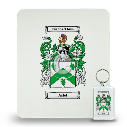 Aslet Mouse Pad and Keychain Combo Package