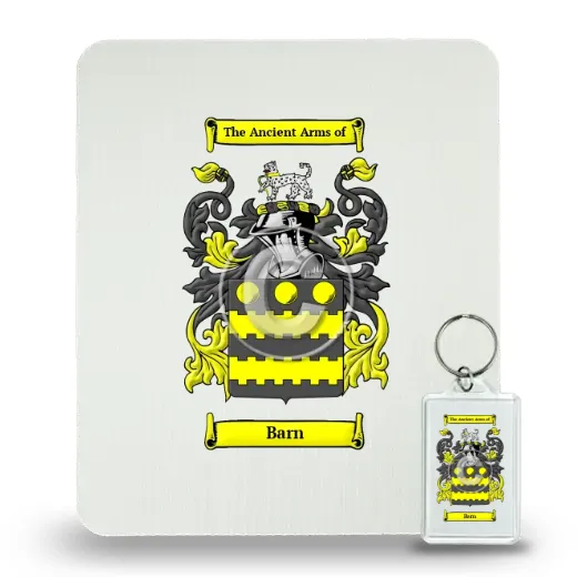 Barn Mouse Pad and Keychain Combo Package
