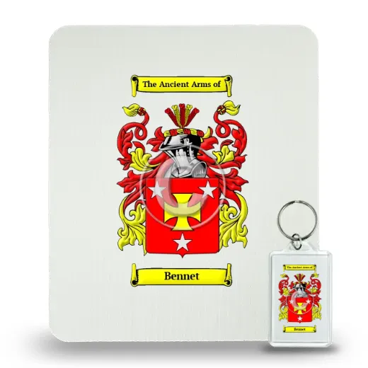 Bennet Mouse Pad and Keychain Combo Package