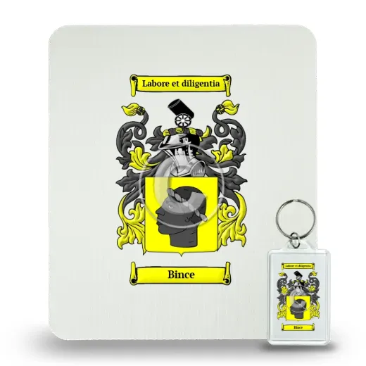 Bince Mouse Pad and Keychain Combo Package