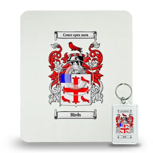 Birds Mouse Pad and Keychain Combo Package