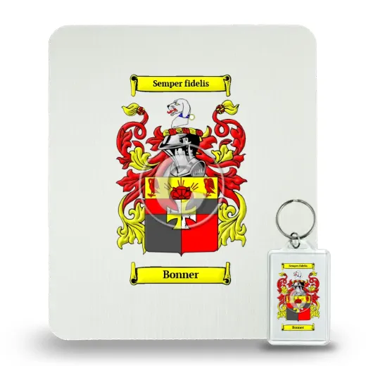 Bonner Mouse Pad and Keychain Combo Package