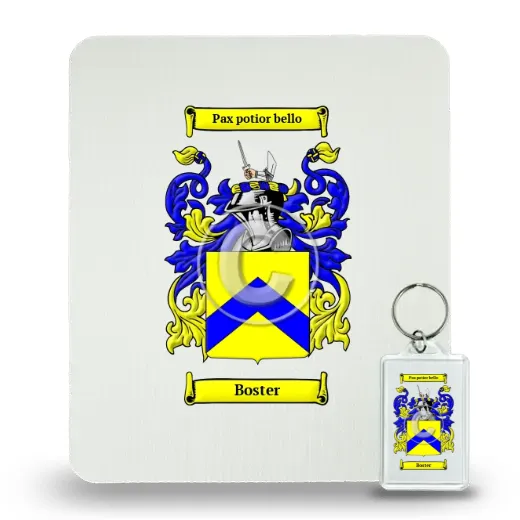 Boster Mouse Pad and Keychain Combo Package