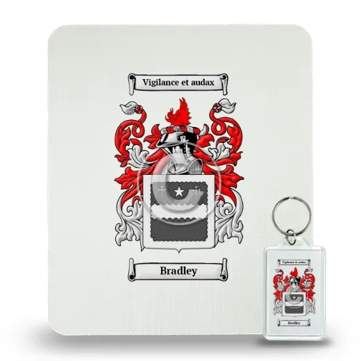 Bradley Mouse Pad and Keychain Combo Package