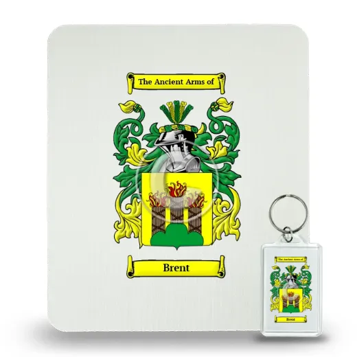 Brent Mouse Pad and Keychain Combo Package
