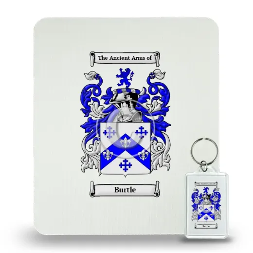 Burtle Mouse Pad and Keychain Combo Package