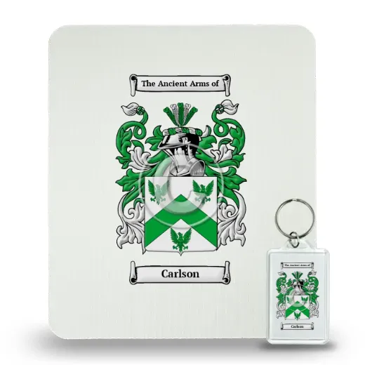 Carlson Mouse Pad and Keychain Combo Package