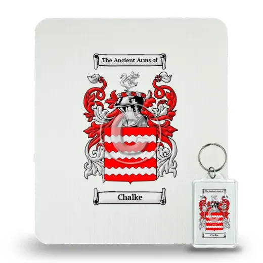 Chalke Mouse Pad and Keychain Combo Package