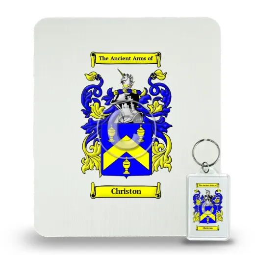 Christon Mouse Pad and Keychain Combo Package