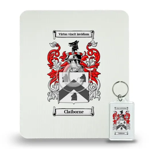 Claiborne Mouse Pad and Keychain Combo Package