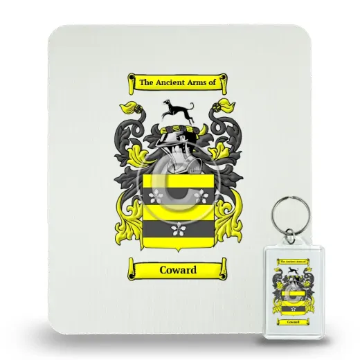 Coward Mouse Pad and Keychain Combo Package