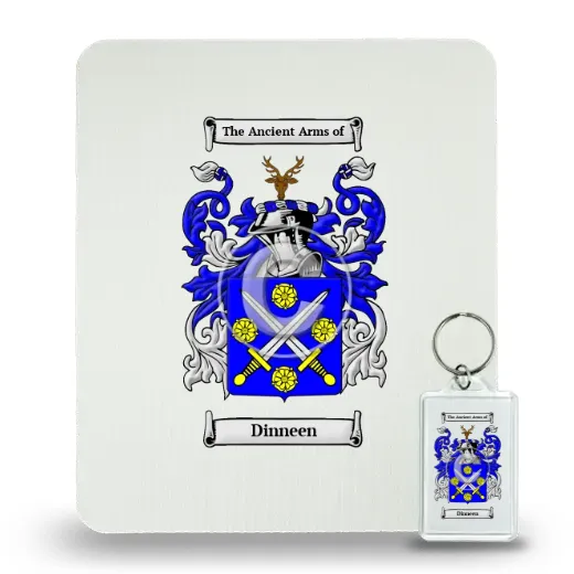 Dinneen Mouse Pad and Keychain Combo Package