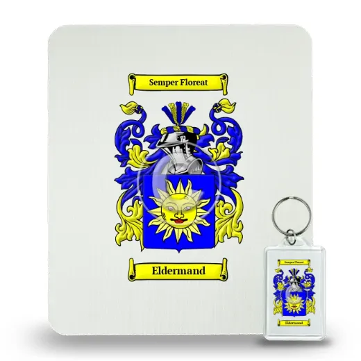Eldermand Mouse Pad and Keychain Combo Package
