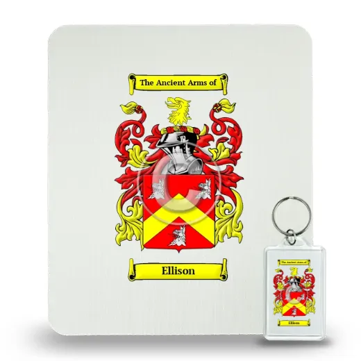 Ellison Mouse Pad and Keychain Combo Package