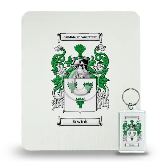 Erwink Mouse Pad and Keychain Combo Package