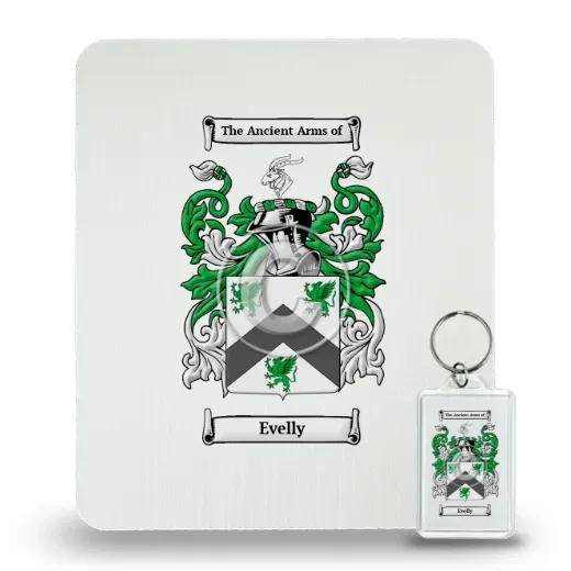 Evelly Mouse Pad and Keychain Combo Package