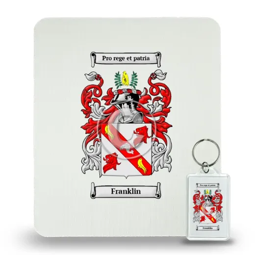 Franklin Mouse Pad and Keychain Combo Package