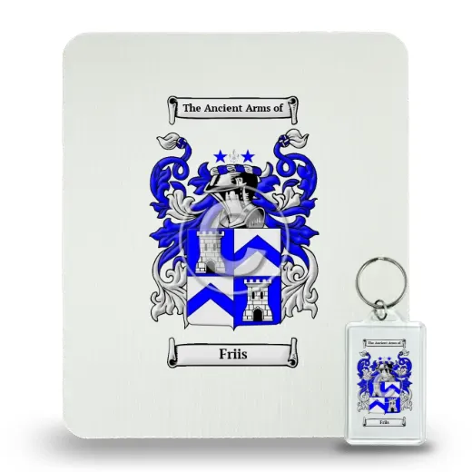 Friis Mouse Pad and Keychain Combo Package