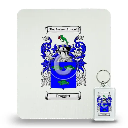 Froggitt Mouse Pad and Keychain Combo Package