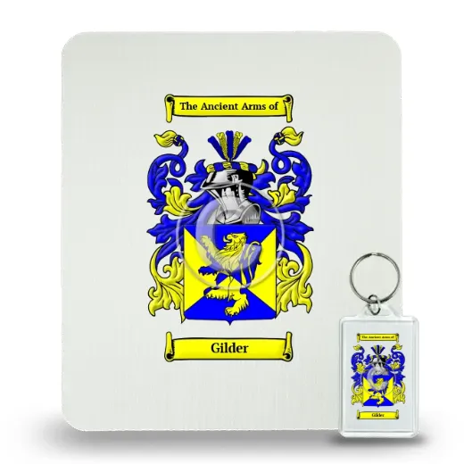 Gilder Mouse Pad and Keychain Combo Package