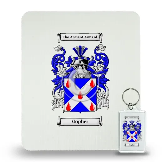 Gopher Mouse Pad and Keychain Combo Package