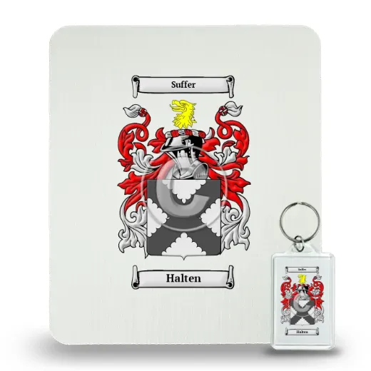 Halten Mouse Pad and Keychain Combo Package