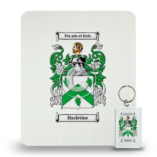 Hasletine Mouse Pad and Keychain Combo Package