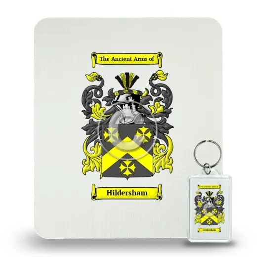 Hildersham Mouse Pad and Keychain Combo Package