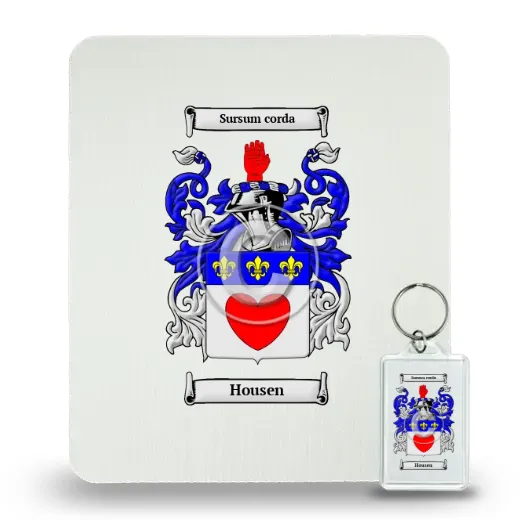 Housen Mouse Pad and Keychain Combo Package