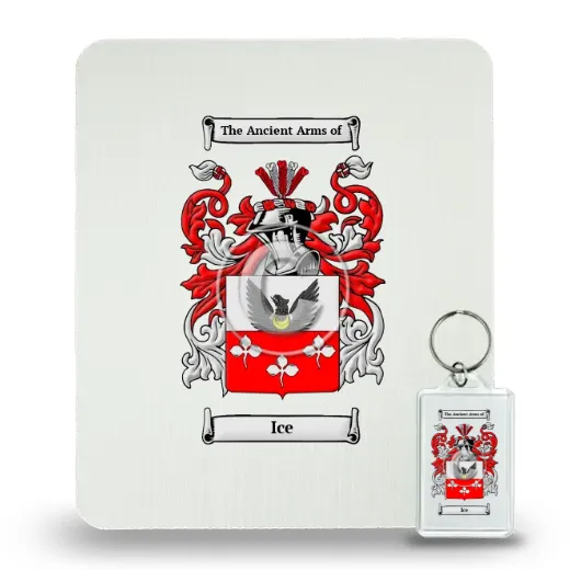 Ice Mouse Pad and Keychain Combo Package