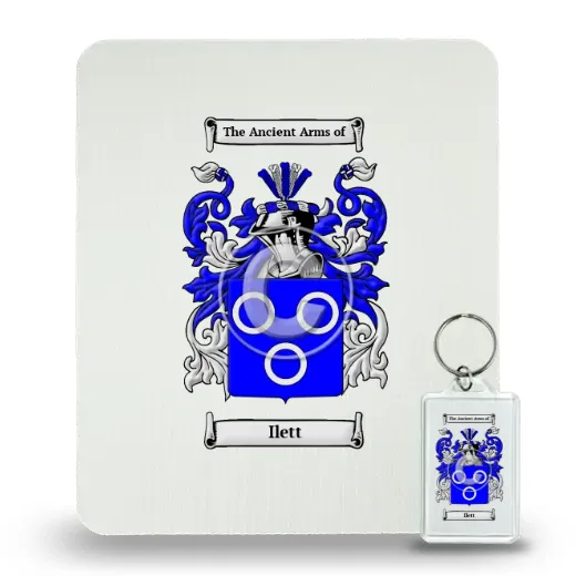 Ilett Mouse Pad and Keychain Combo Package