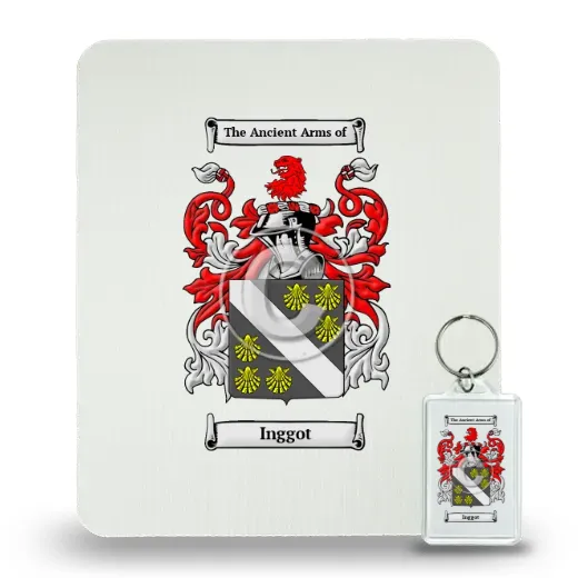 Inggot Mouse Pad and Keychain Combo Package