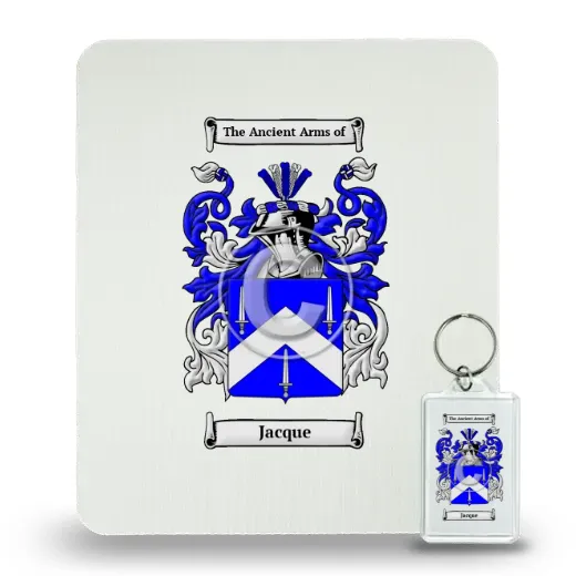 Jacque Mouse Pad and Keychain Combo Package