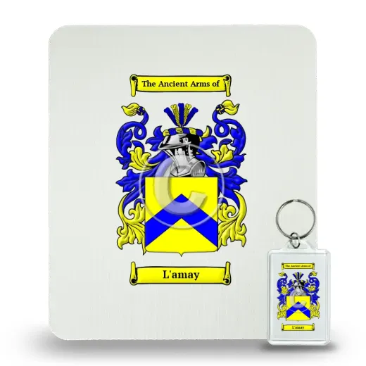 L'amay Mouse Pad and Keychain Combo Package