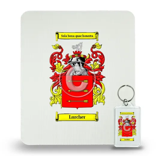 Lurcher Mouse Pad and Keychain Combo Package