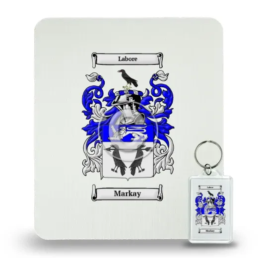 Markay Mouse Pad and Keychain Combo Package