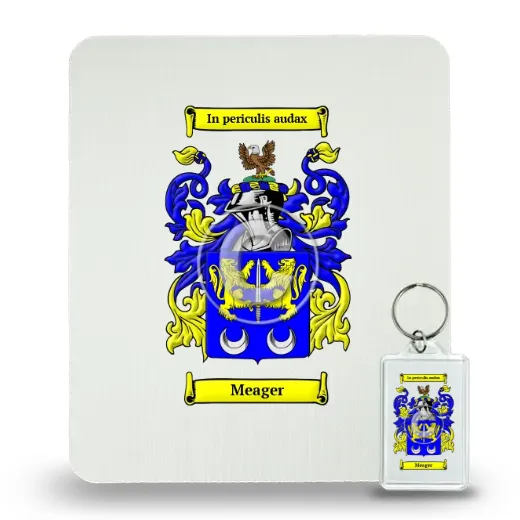 Meager Mouse Pad and Keychain Combo Package