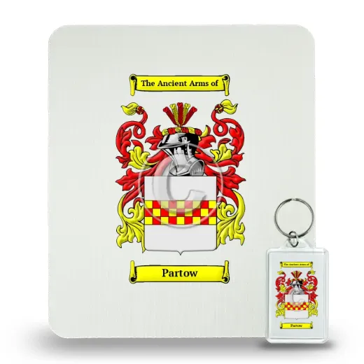 Partow Mouse Pad and Keychain Combo Package