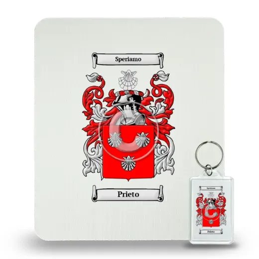 Prieto Mouse Pad and Keychain Combo Package