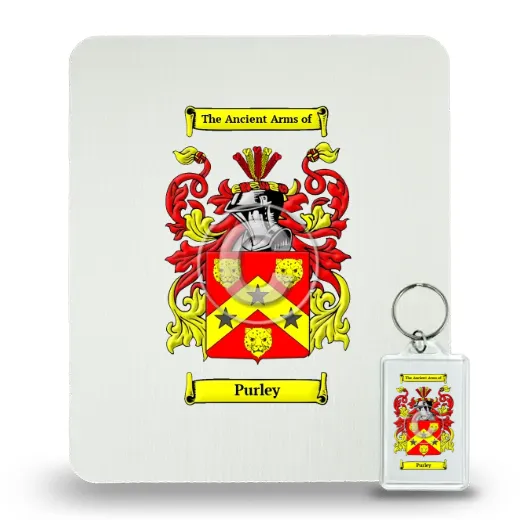 Purley Mouse Pad and Keychain Combo Package