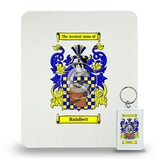 Rainbert Mouse Pad and Keychain Combo Package